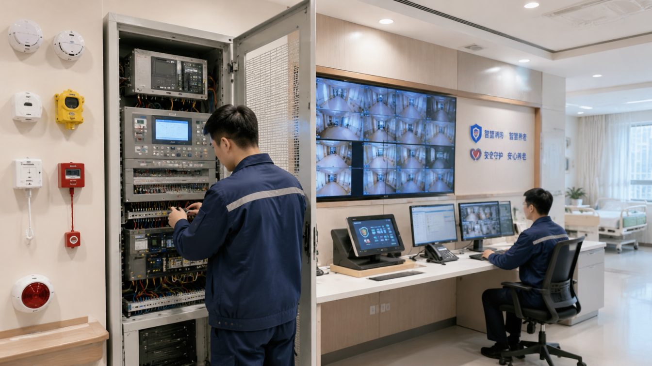 河源为养老消防安防提供联动方案
